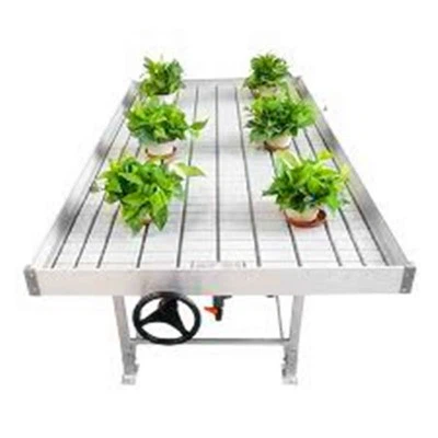 Tanque hidropônico de fluxo e refluxo para plantio em estufa interna